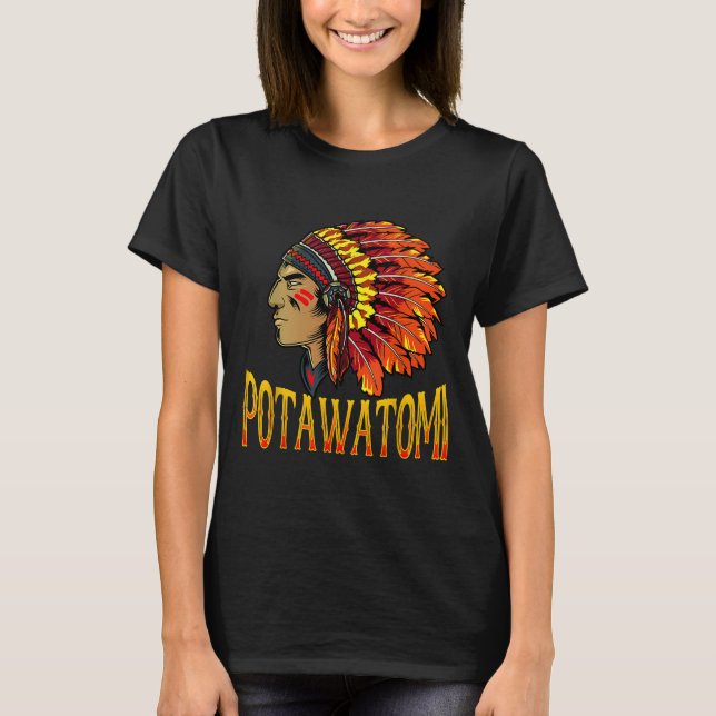 Camiseta Potawatomi Tribe Nativa Estadounidense Potawatomi  (Anverso)