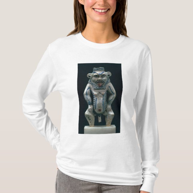 Camiseta Pote de Kohl bajo la forma de dios Bes, nuevo (Anverso)