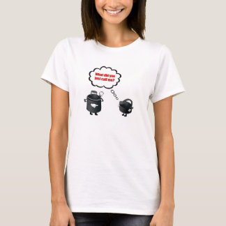 Camiseta Pote que llama el negro de la caldera