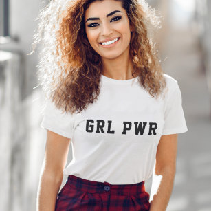 Camiseta Potencia chica   Feminista Feminista Negrita GRL P
