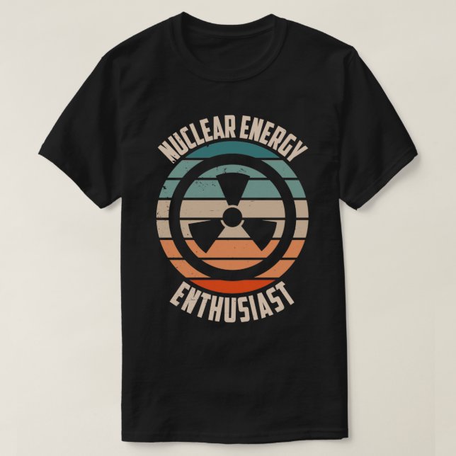 Camiseta Potencia de Átomo de la planta de energía nuclear  (Diseño del anverso)