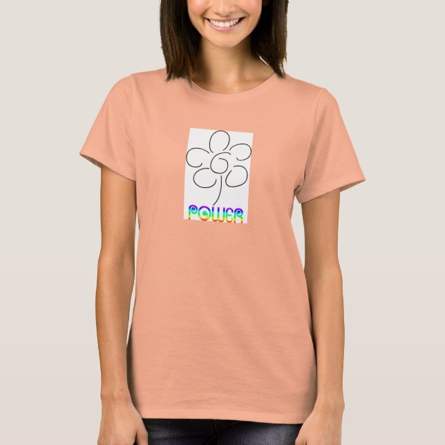 Camiseta Potencia de flor (Anverso)