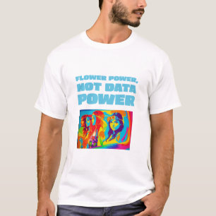 Camiseta Potencia de Flor No Potencia De Datos