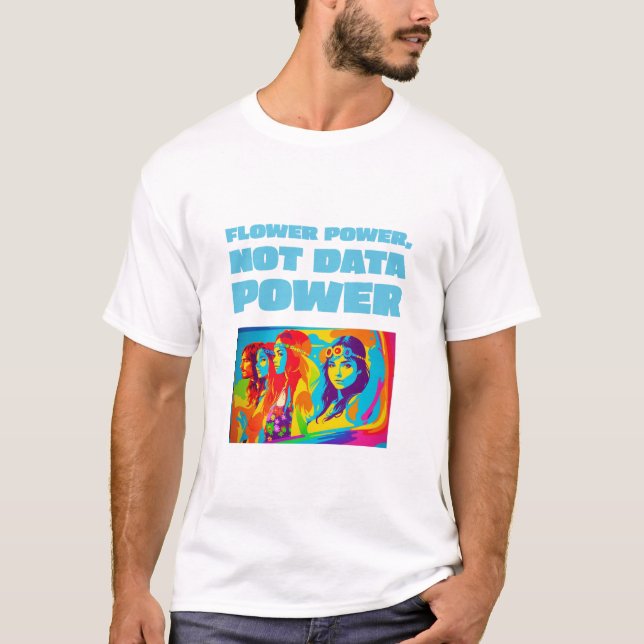 Camiseta Potencia de Flor No Potencia De Datos (Anverso)