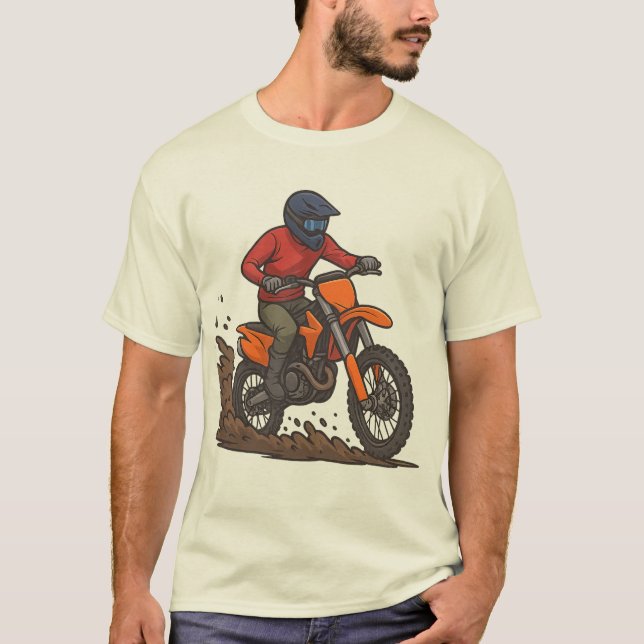 Camiseta Potencia de la bicicleta de tierra completa del ac (Anverso)
