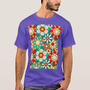 Camiseta Potencia de las flores psicodélicas 4K