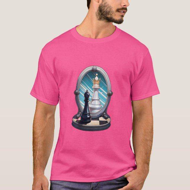 Camiseta Potencia de reflexión del jugador de ajedrez de la (Anverso)