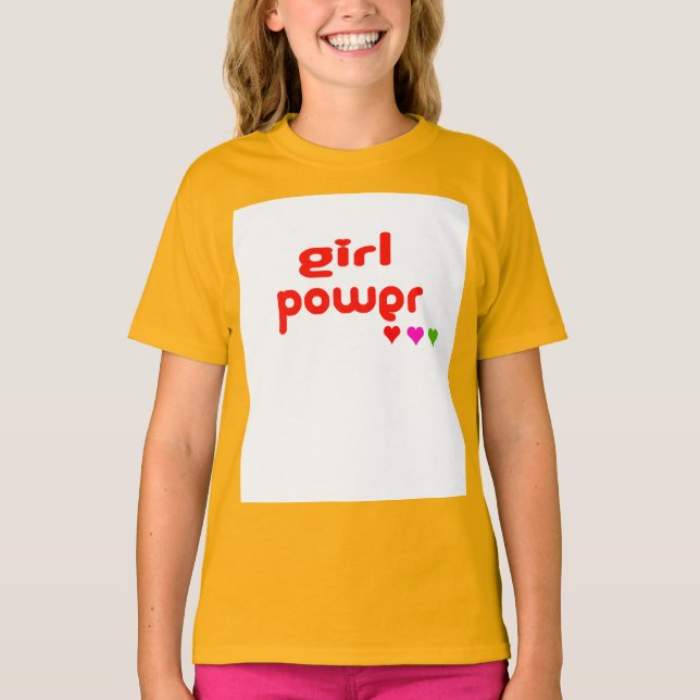 Camiseta Potencia del Chica retro (Anverso)