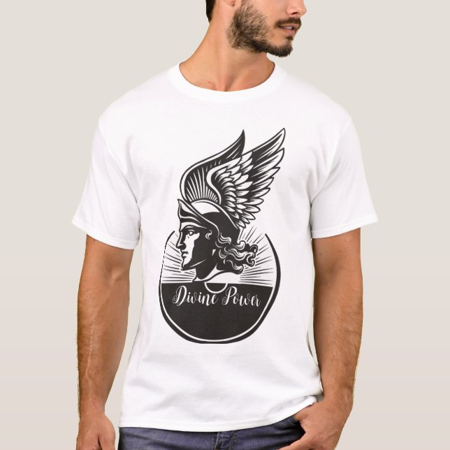 CAMISETA **POTENCIA DIVINA: APOLLO LOGO GRECIA DIOS** (Anverso)