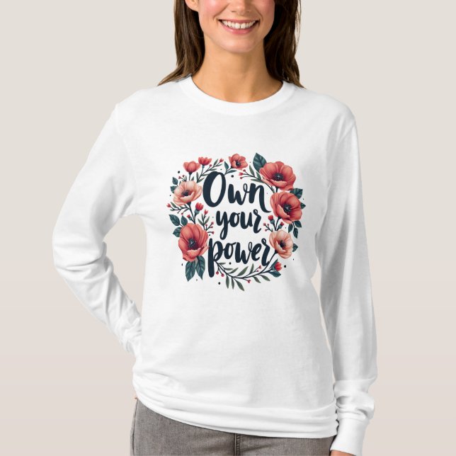 Camiseta Potenciación de las flores : (Anverso)