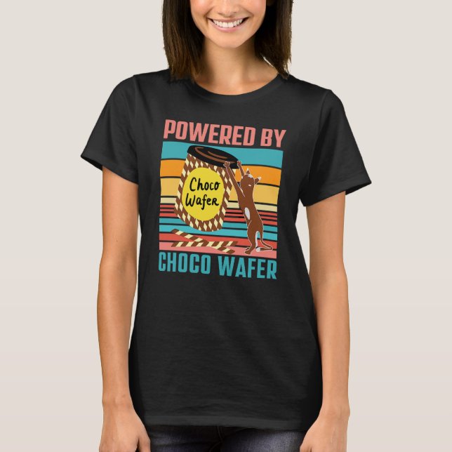CAMISETA POTENCIADO POR CHOCO WAFER - CHOCO WAFER Y CAT LOV (Anverso)