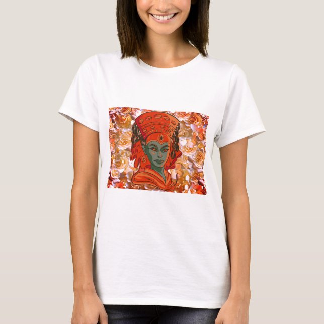 Camiseta Potenciando a la diosa arte Fortaleza espiritual f (Anverso)