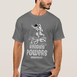 Camiseta Potencias lectoras Imaginación Leer libros Amantes