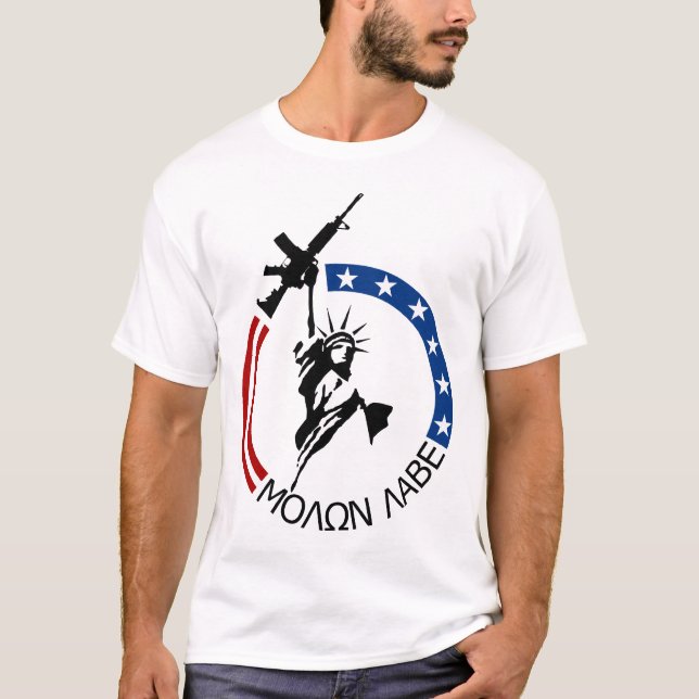 Camiseta Potro M4A2 - MOLON LABE (Anverso)