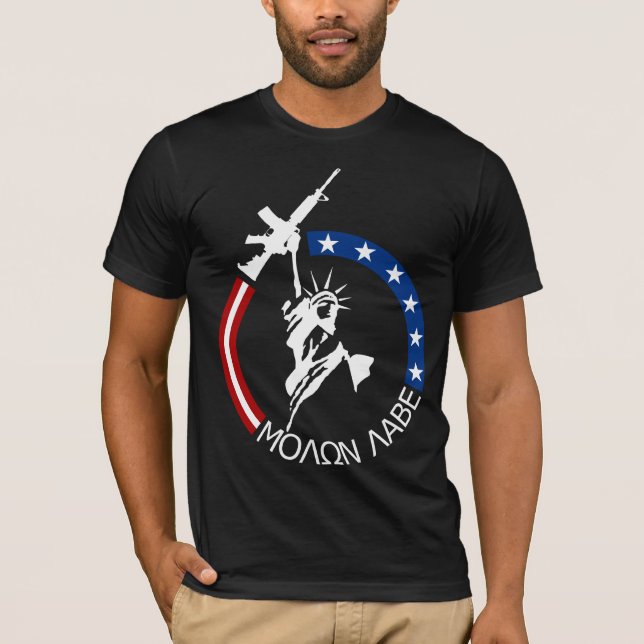 Camiseta Potro M4A2 - MOLON LABE (Anverso)