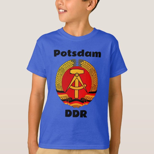Camiseta Potsdam, Alemania Oriental (DDR, RDA) (Anverso)