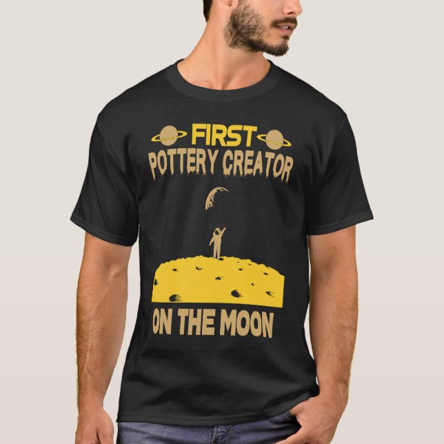 Camiseta Pottery Creator On The Moon (Anverso)