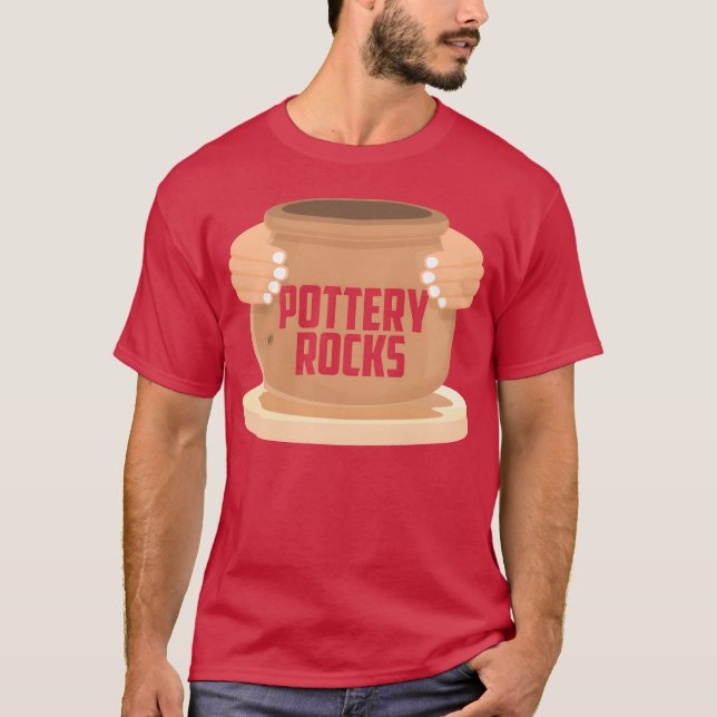 Camiseta Pottery Rocks Ceramics Artist Potter Maker retro (Anverso)
