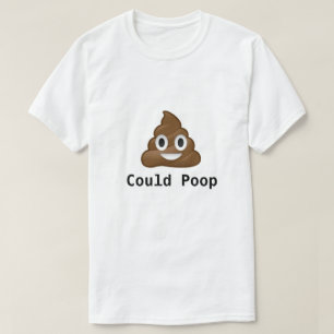 Camiseta POULD poop divertido juego de diseño de emoji de j