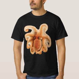 Camiseta Poulpo Salutii, Animales Acuáticos Marinos Antiguo
