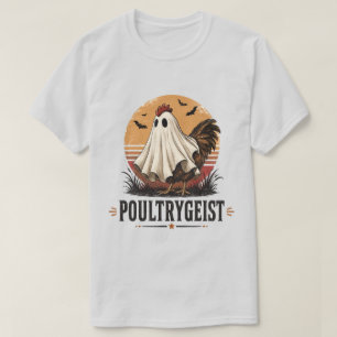 Camiseta Poultrygeist Arte de Gallina Fantasma Divertida de