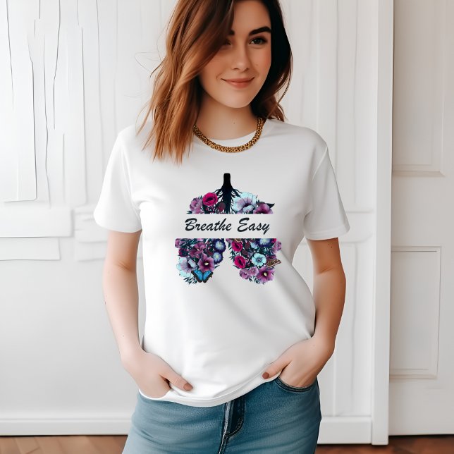 Camiseta  Poumons Floraux 'Breathe Easy'" (Subido por el creador)