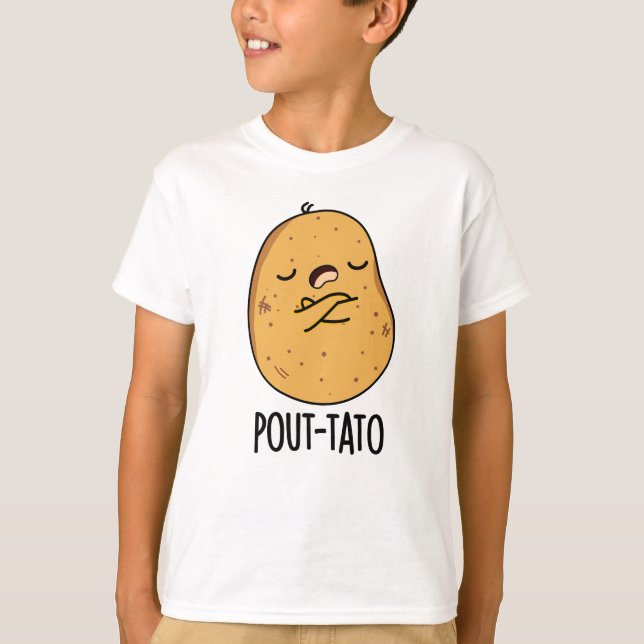 Camiseta Pout-tato Funny Potato Pun (Anverso)