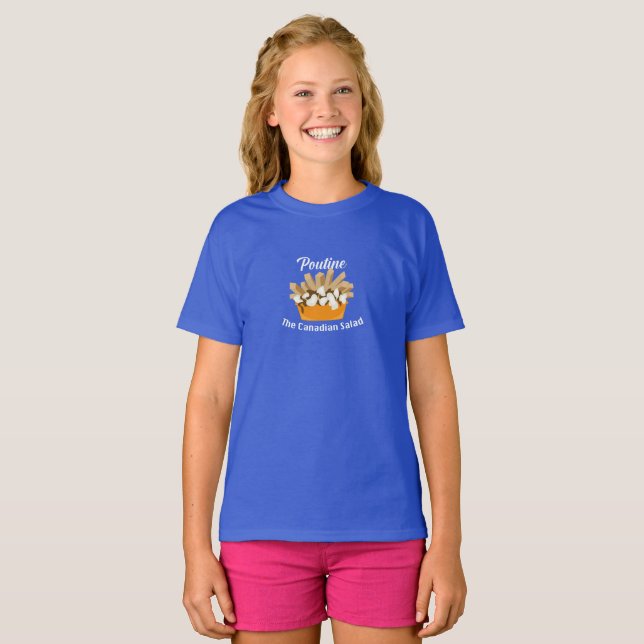 Camiseta Poutine, La Ensalada Canadiense - Chicas Fine Jers (Anverso completo)