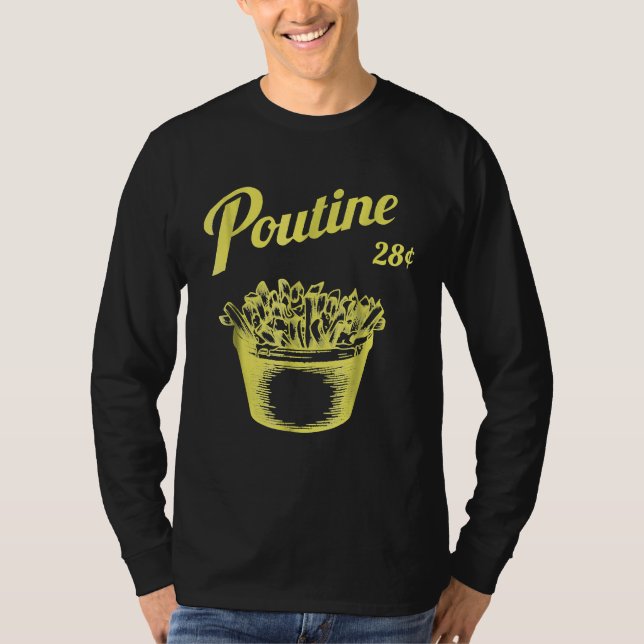 Camiseta Poutine Retro Canadá Montreal (Anverso)