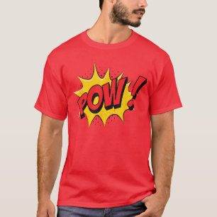 Camiseta POW Cómic Dibujos Animados Divertido Arte Pop vint