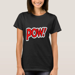 Camiseta ¡POW! Gráficos de Screwball Negro
