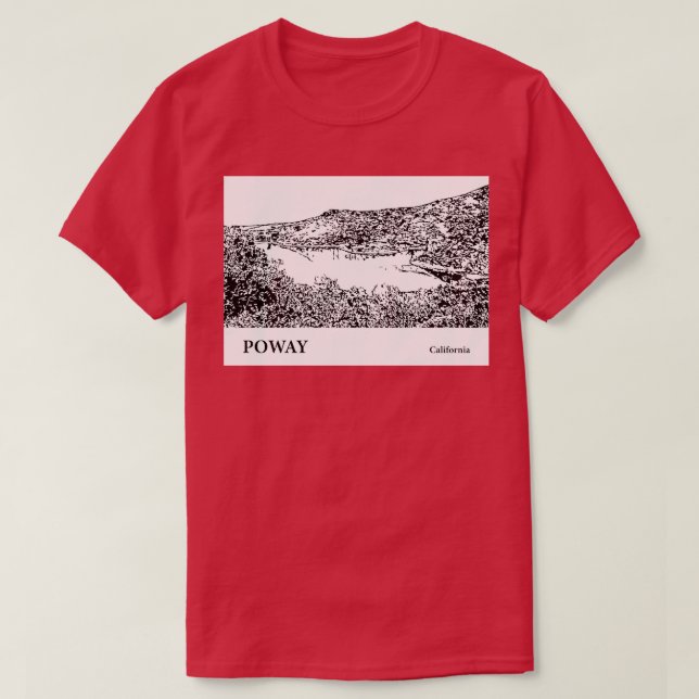 Camiseta Poway California TShirt 3 (Diseño del anverso)