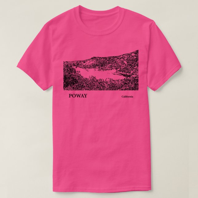 Camiseta Poway California TShirt 4 (Diseño del anverso)