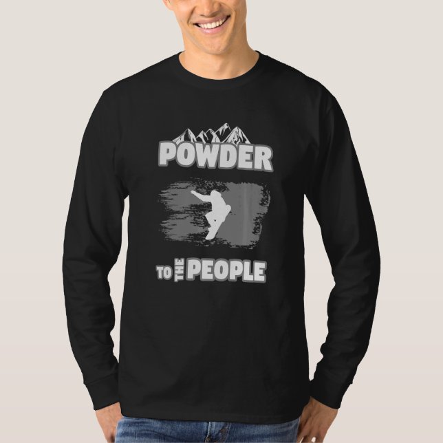 Camiseta Powder to the People Snowboard   (Anverso)