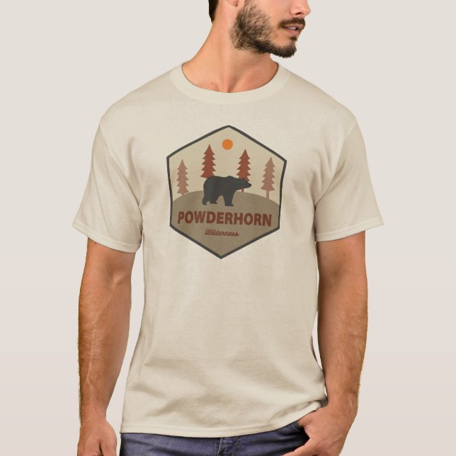 Camiseta Powderhorn Wilderness Colorado Bear (Anverso)