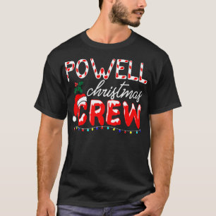 Camiseta Powell Last Name Navidades Crew Gift Acción de Gra