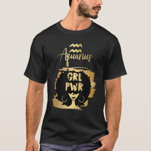 Camiseta Power Aquarius Girl Zodiac