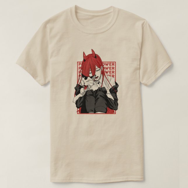 Camiseta Power Chainsaw Man Devil Girl Art (Diseño del anverso)
