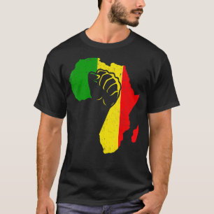 Camiseta Power Hand African American Priorge Black History 