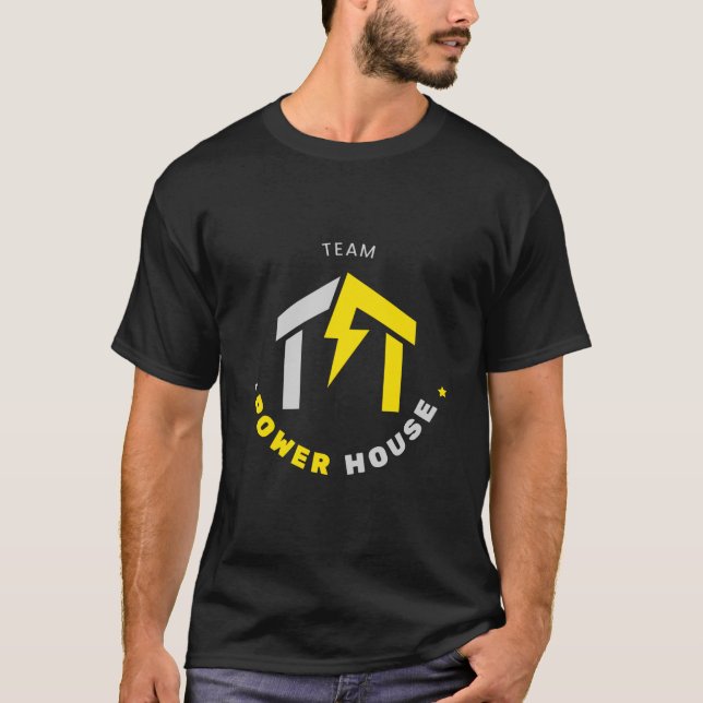 Camiseta Power House TShirt para hombres básicos (Anverso)