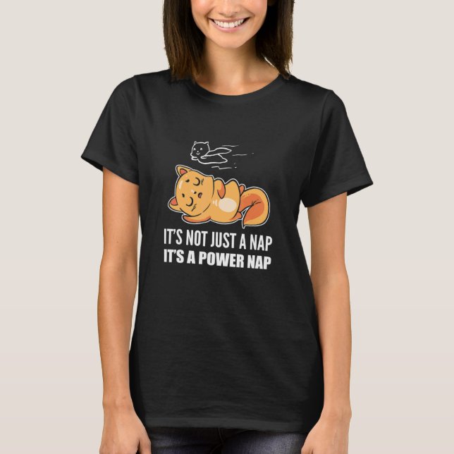 Camiseta Power Nap Lazy Y Sleepy Persona (Anverso)