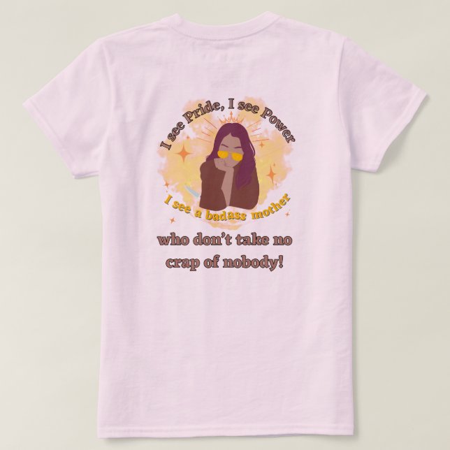 Camiseta Power Pose Mama (Reverso del diseño)