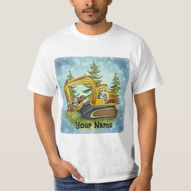 Camiseta Power Shovel Kid (Anverso)