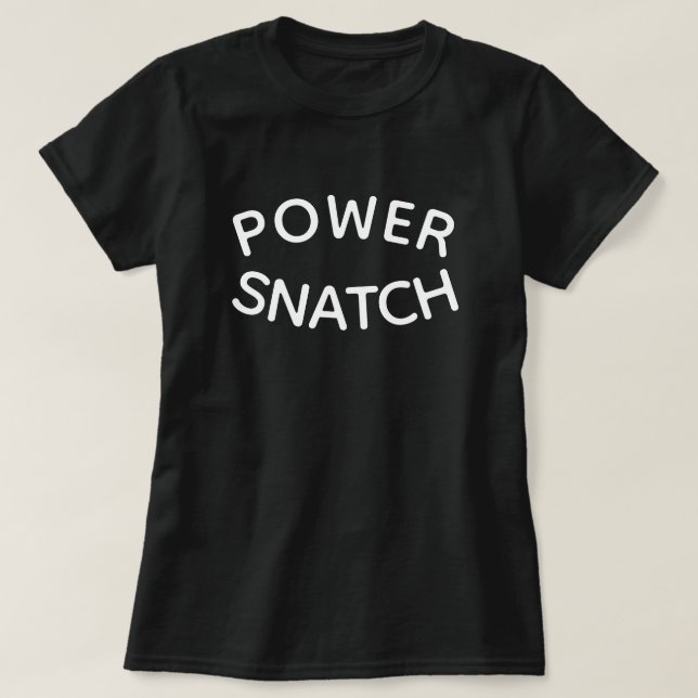 CAMISETA POWER SNATCH (Diseño del anverso)