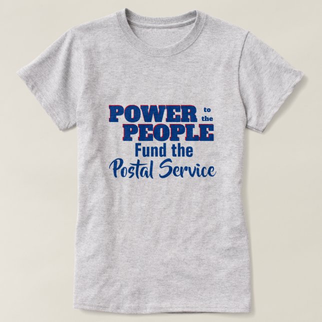 Camiseta Power to the People Fund Post Office Template Lawn (Diseño del anverso)