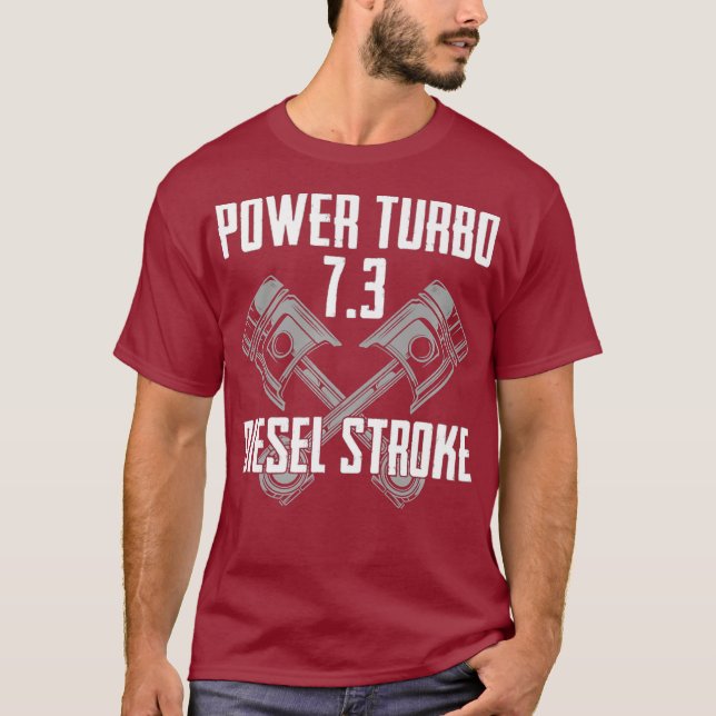 Camiseta Power Turbo 73 Diesel Stroke Premium (Anverso)