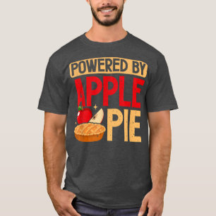 Camiseta Powered By Apple Pie Baking Baker Thanksgiving Des