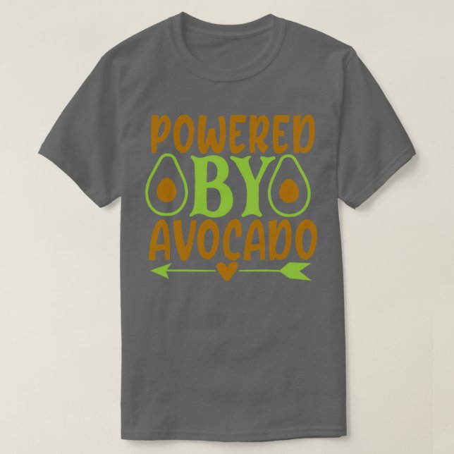 Camiseta Powered By Avocado Classic TShirt (Diseño del anverso)