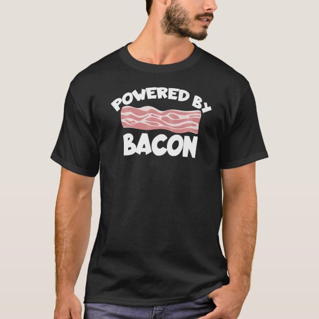 Camiseta Powered by Bacon Barnyard Harvest Farming Barn Cat (Anverso)