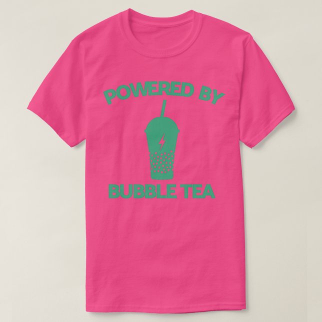Camiseta Powered by Bubble Tea bubble tea 2 (Diseño del anverso)